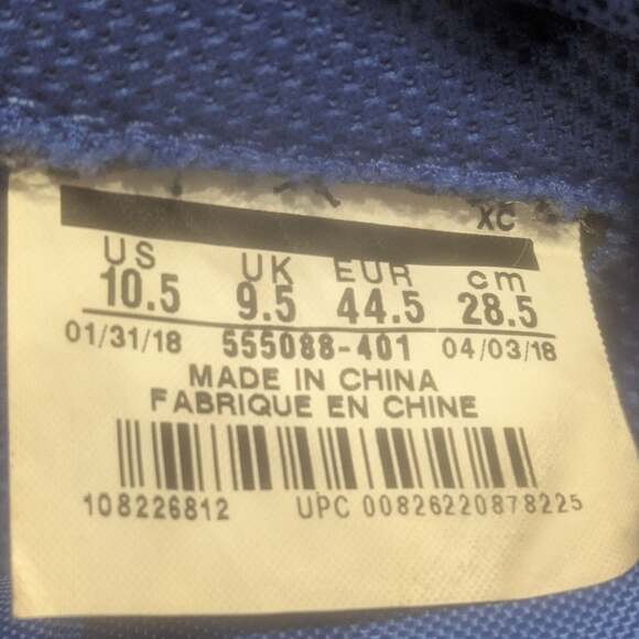 Nike Air Jordan 1 Retro High “Hyper Royal” 555088-401 Men's Size 10.5 *PREOWNED* - Picture 9 of 16